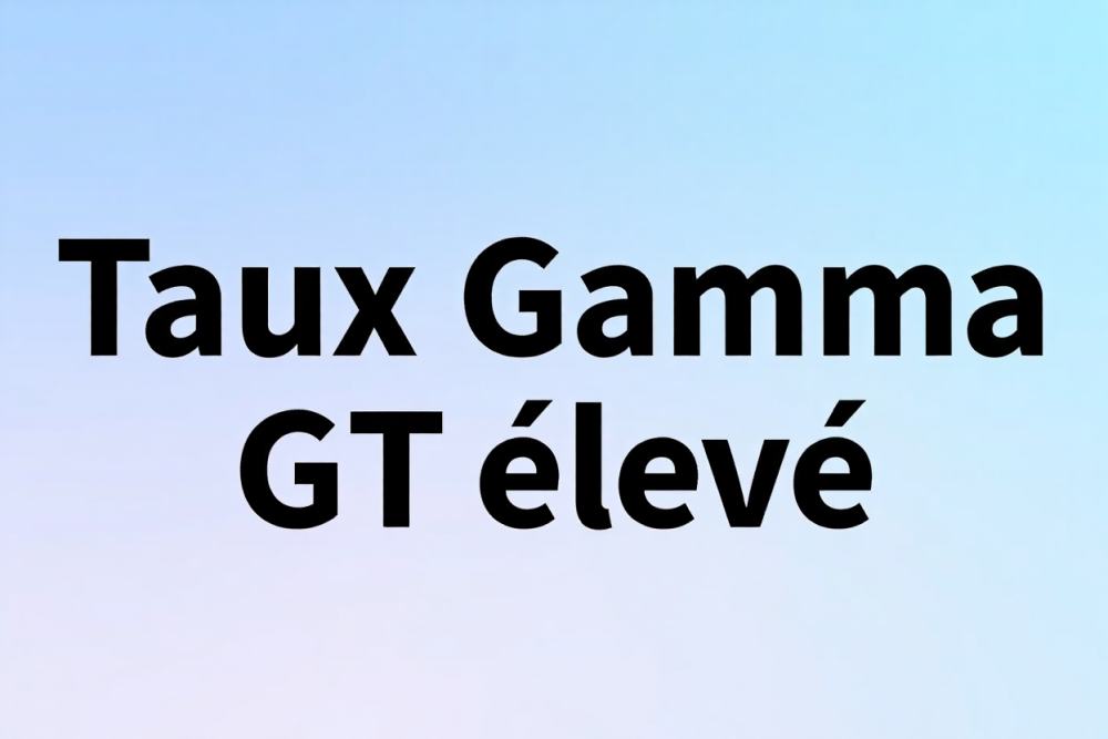 Taux de gamma gt élevé