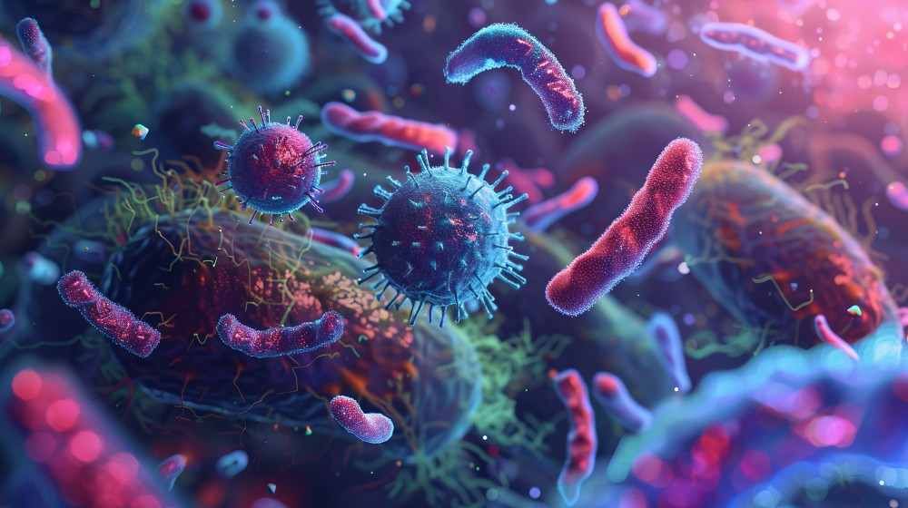 Microbiote intestinal, virus, bactéries, champignons