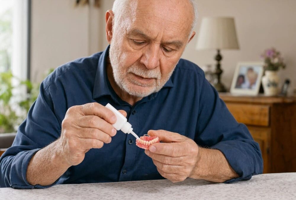 Peut-on réparer un dentier cassé avec de la colle ?
